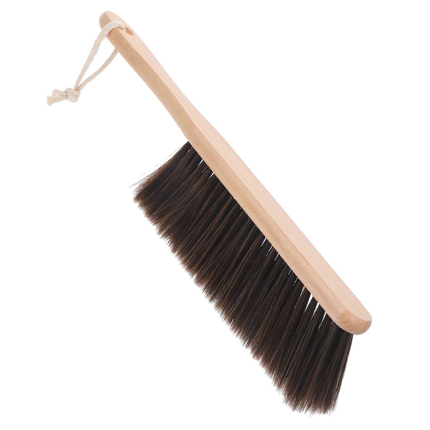 Solid Wood Handle Cleaning Brush with Soft Bristles for Dusting Sofas, Quilts, Carpets, and Cars, Sturdy Design