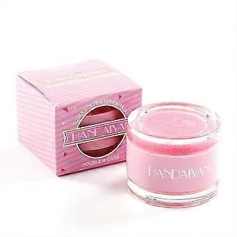 Scrub lip mask + lipstick (A) $Dual-effect scrub lip mask exfoliates and repairs lips to prevent cha