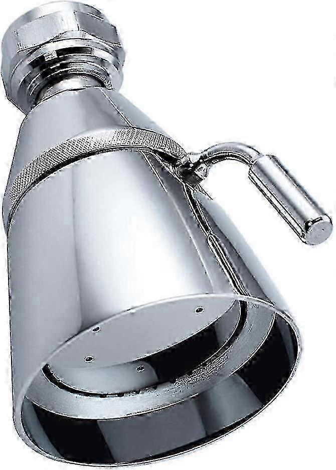 High Flow Shower Head - Solid Brass Design with Swivel Joint for UK Bathrooms