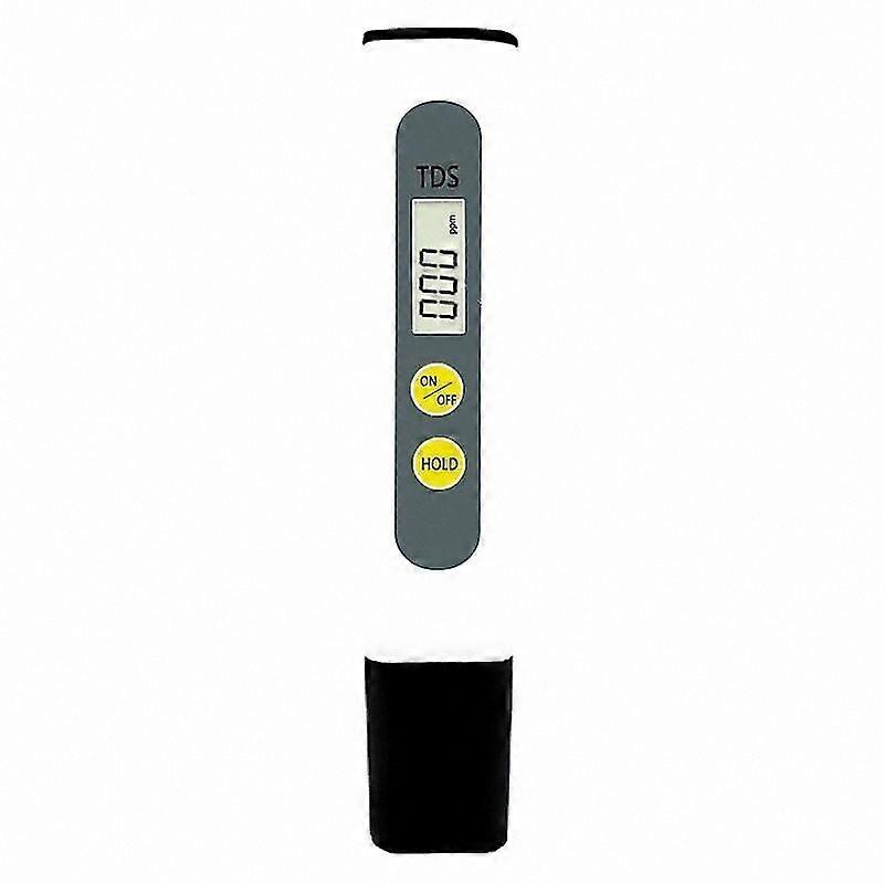 White Household TDS Water Quality Tester with Two Buttons for Easy Testing