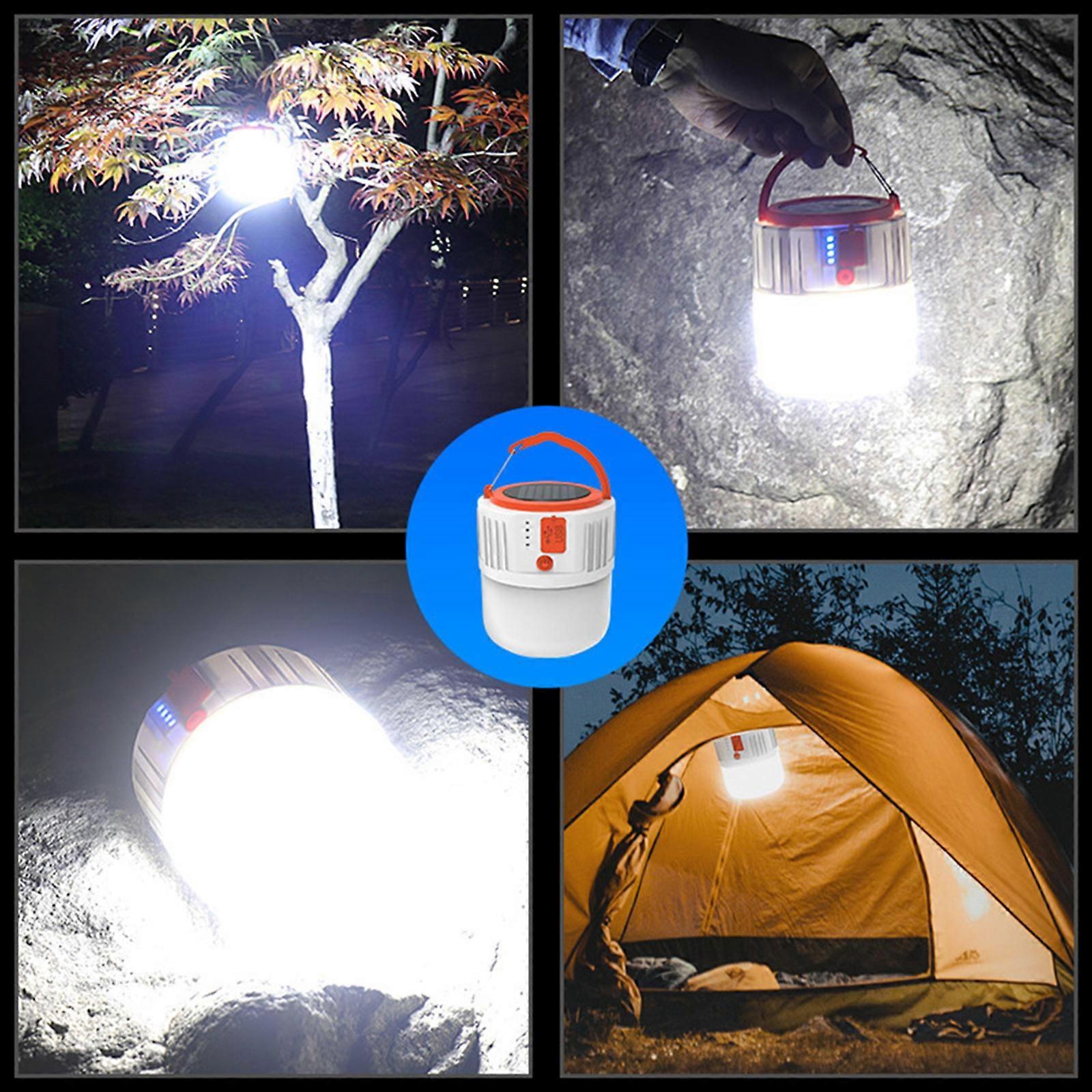 Outdoor Solar Rechargeable Bulb Light Multifunctional Waterproof Camping Light