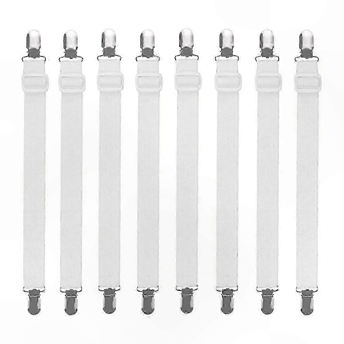 8-Pack Elastic Sheet Clips with Double-Ended Design for Secure Hold and Versatile Use SZRH A-DS