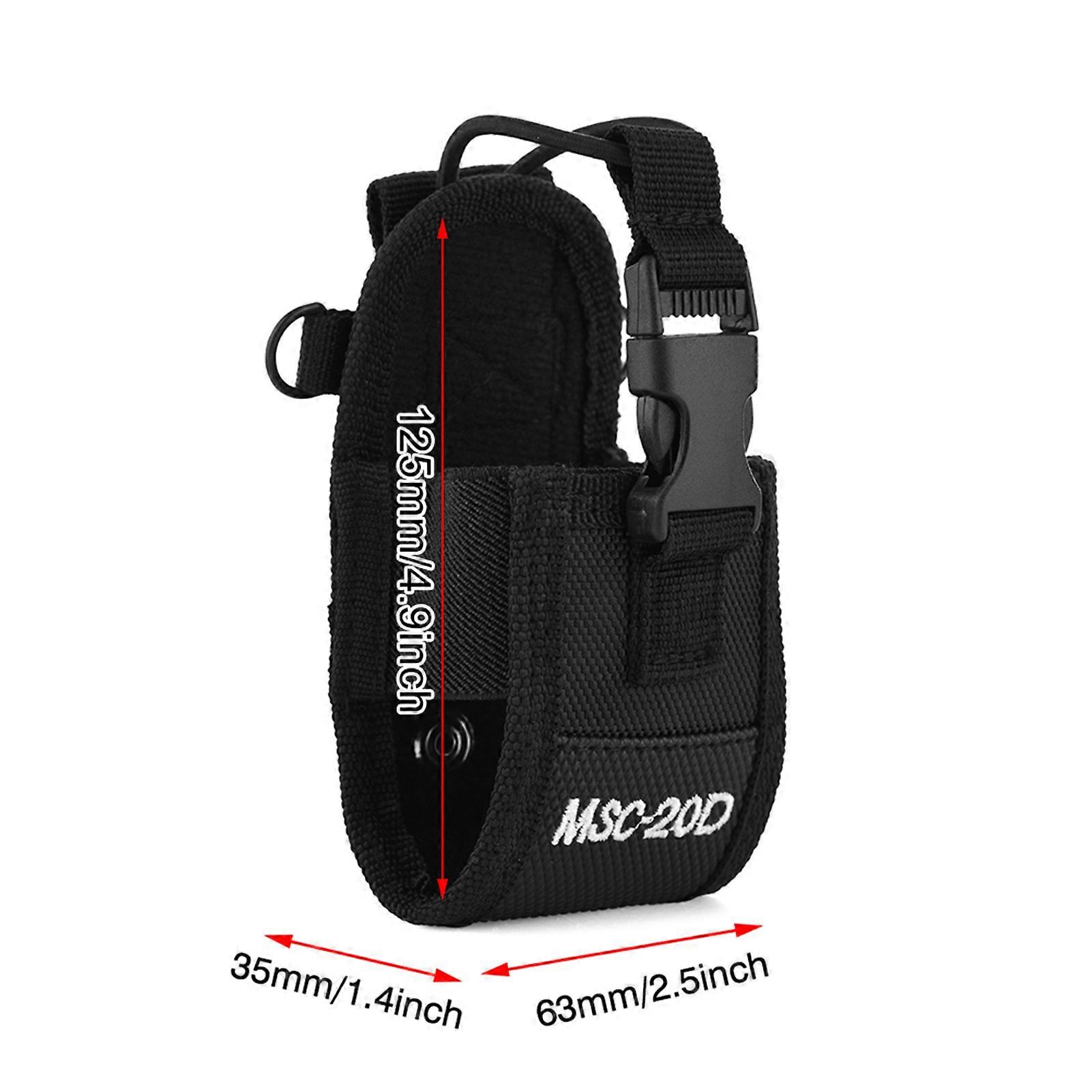 Portable Nylon Radio Case MSC-20D 125x63x35mm Black with Strap