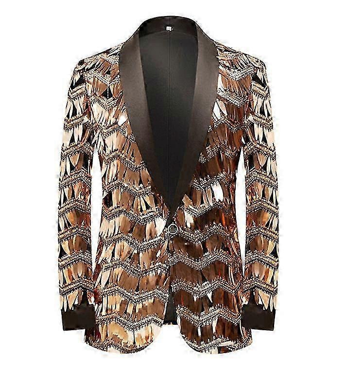 Men's Tassel Sequin Suit Jacket