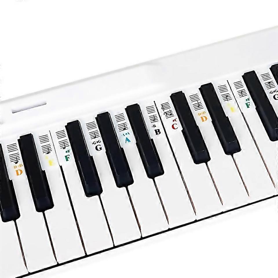 Pour Piano Note Autocollant Bande de Bouton Universel Détachable Clavier Autocollant