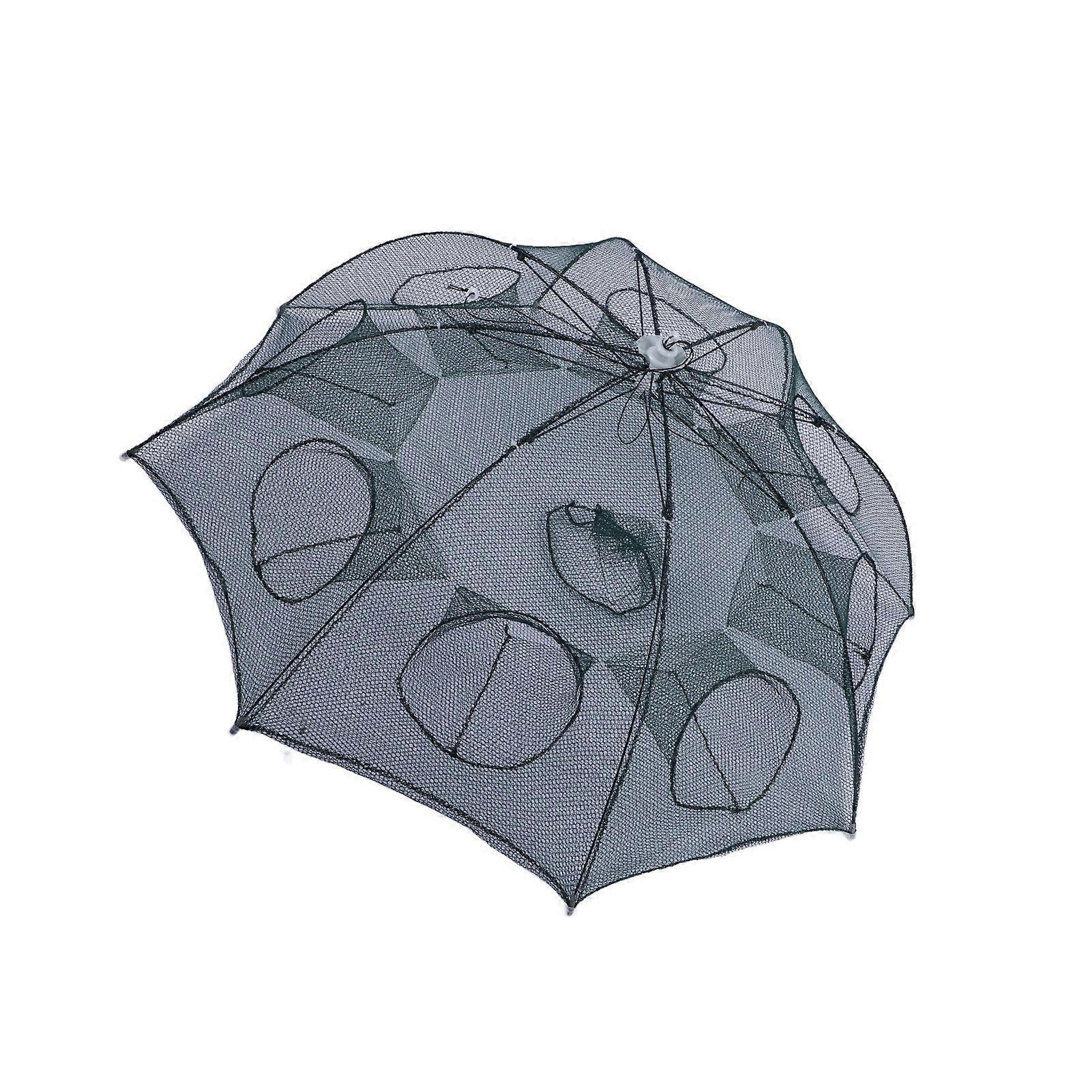 8 Holes Portable Folding Bait Trap Net 98cm Wire Mesh Durable