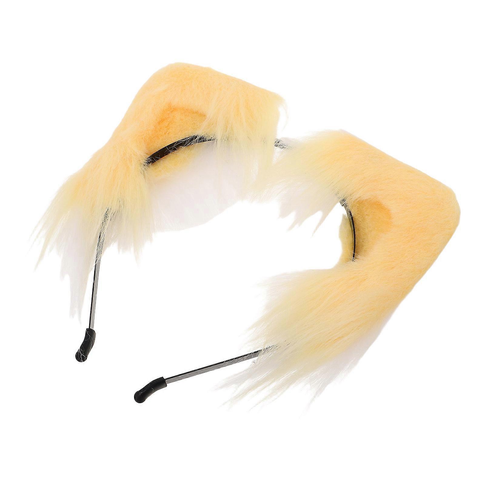 Fuzzy Cat Ears Headband for Decoration with Fluffy Design