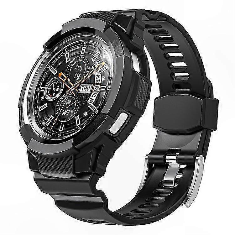 Smartwatch Protective Case with Adjustable TPU Band for 46mm Models - Compatible with Multiple Watch Series