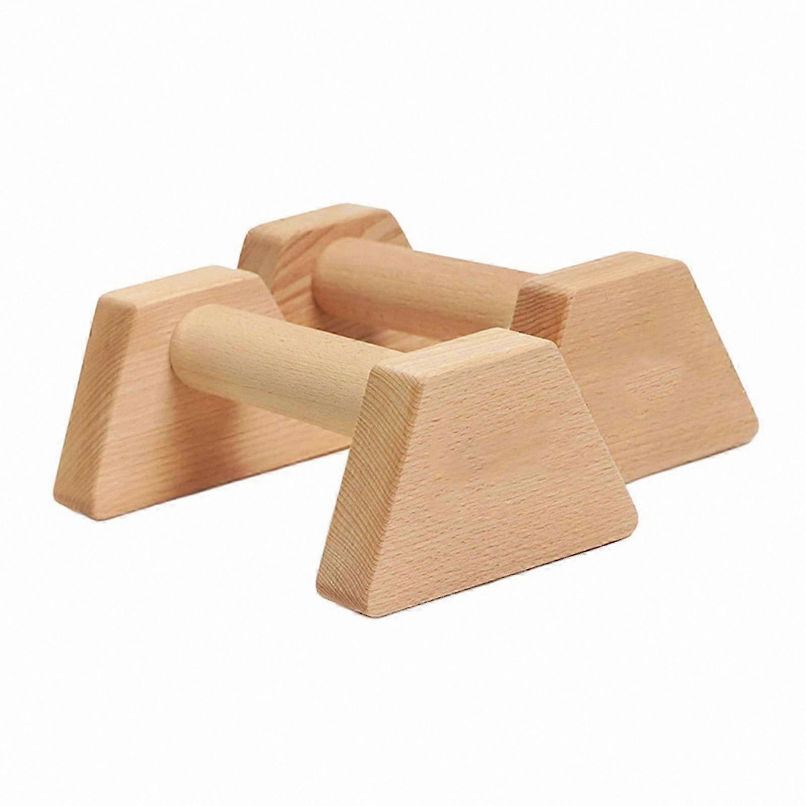 Durable Wooden Parallettes Bars for Gymnastics and Strength Training Workouts