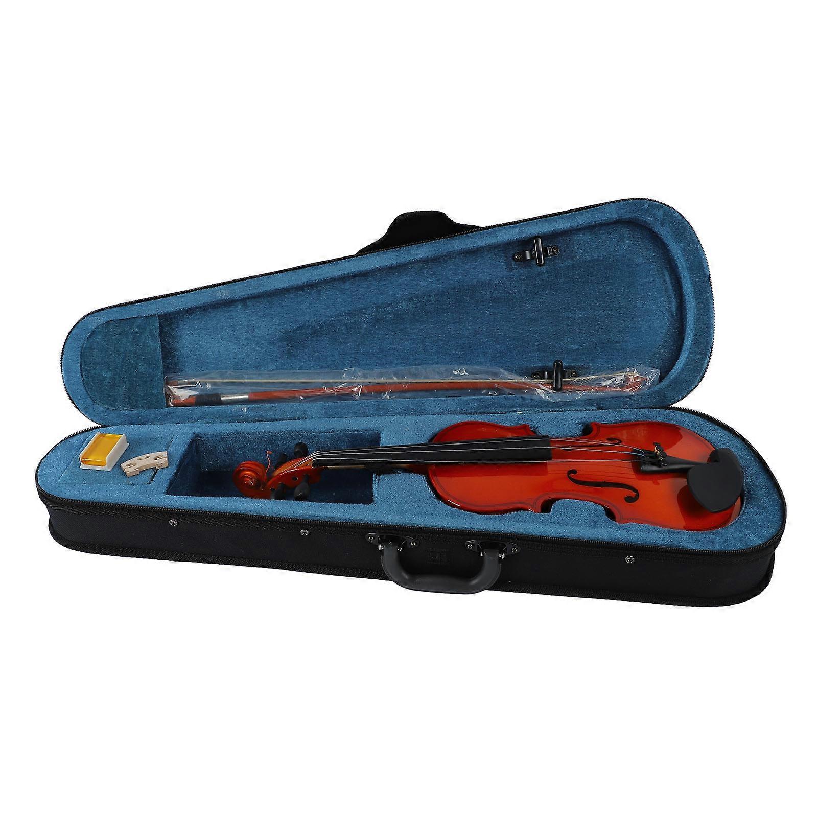 Wood Violin Bow Case Bridge Kit 1/8 Size 42cm Comfortable Grip