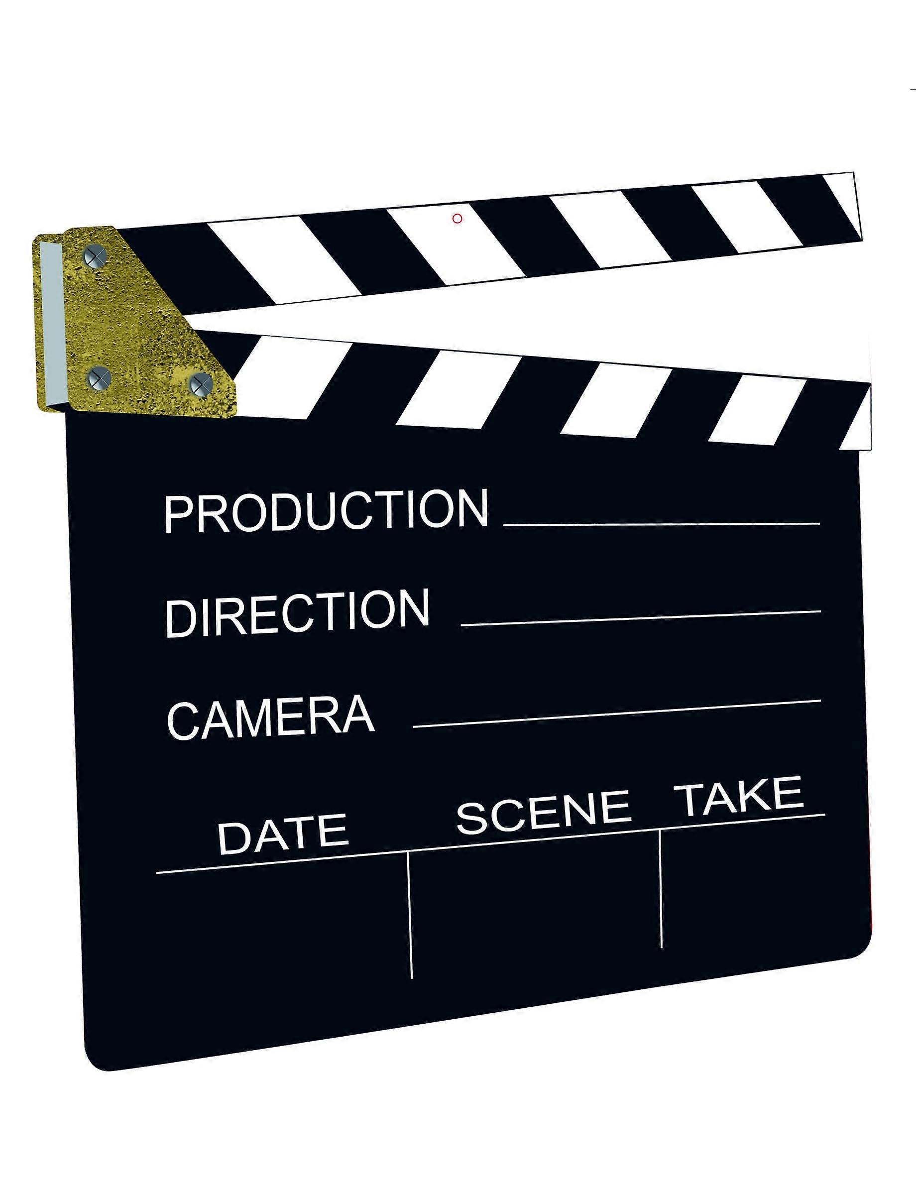 Clap de cinéma 28 x 28,5 cm
