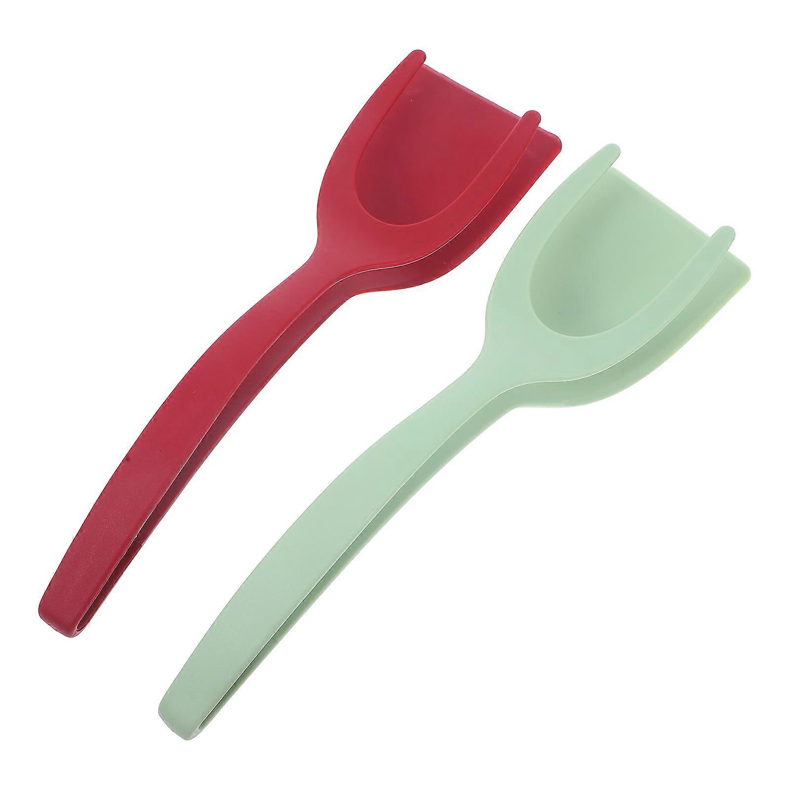 Spatula Tong Clamp Assorted Color Nylon Frying 1Set