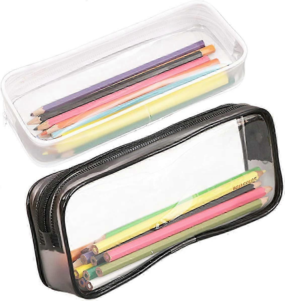 Clear Pen Pencil Case Pouch Big