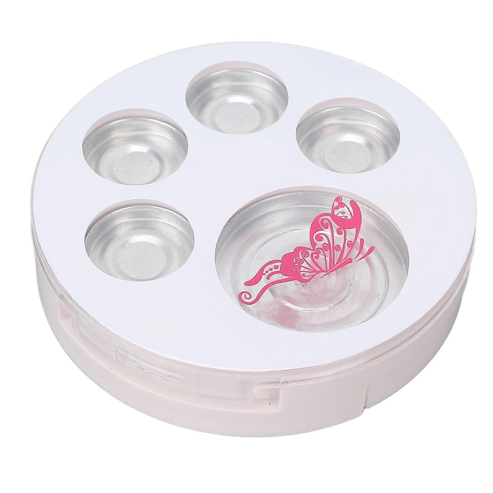 Empty Eyeshadow Plate 5 Grids DIY Makeup Palette Eyeshadow Container Tray for Blush Brow Powder