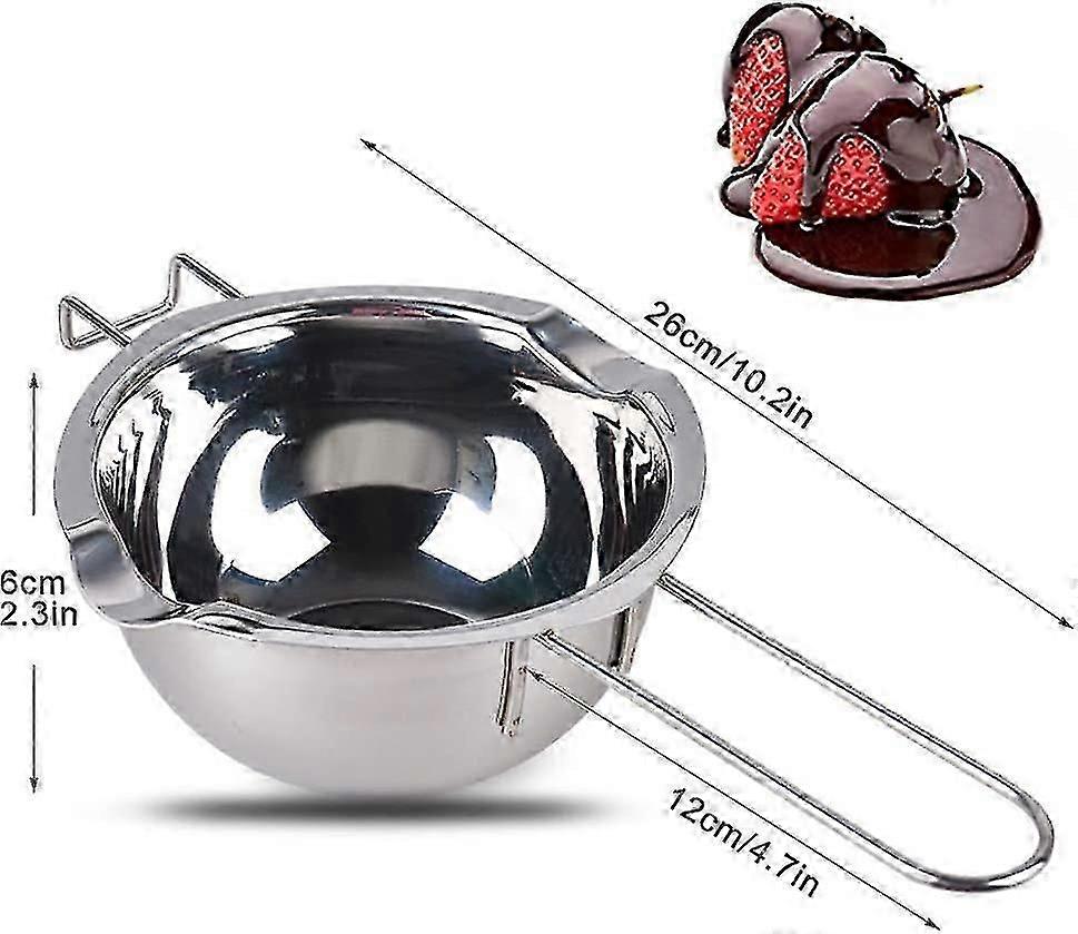 2023 - Bain Marie Bowl, 2 Pieces 400ml Chocolate Melting Pot Bain Marie Saucepan For Melting Butter, Chocol (ShiKai)