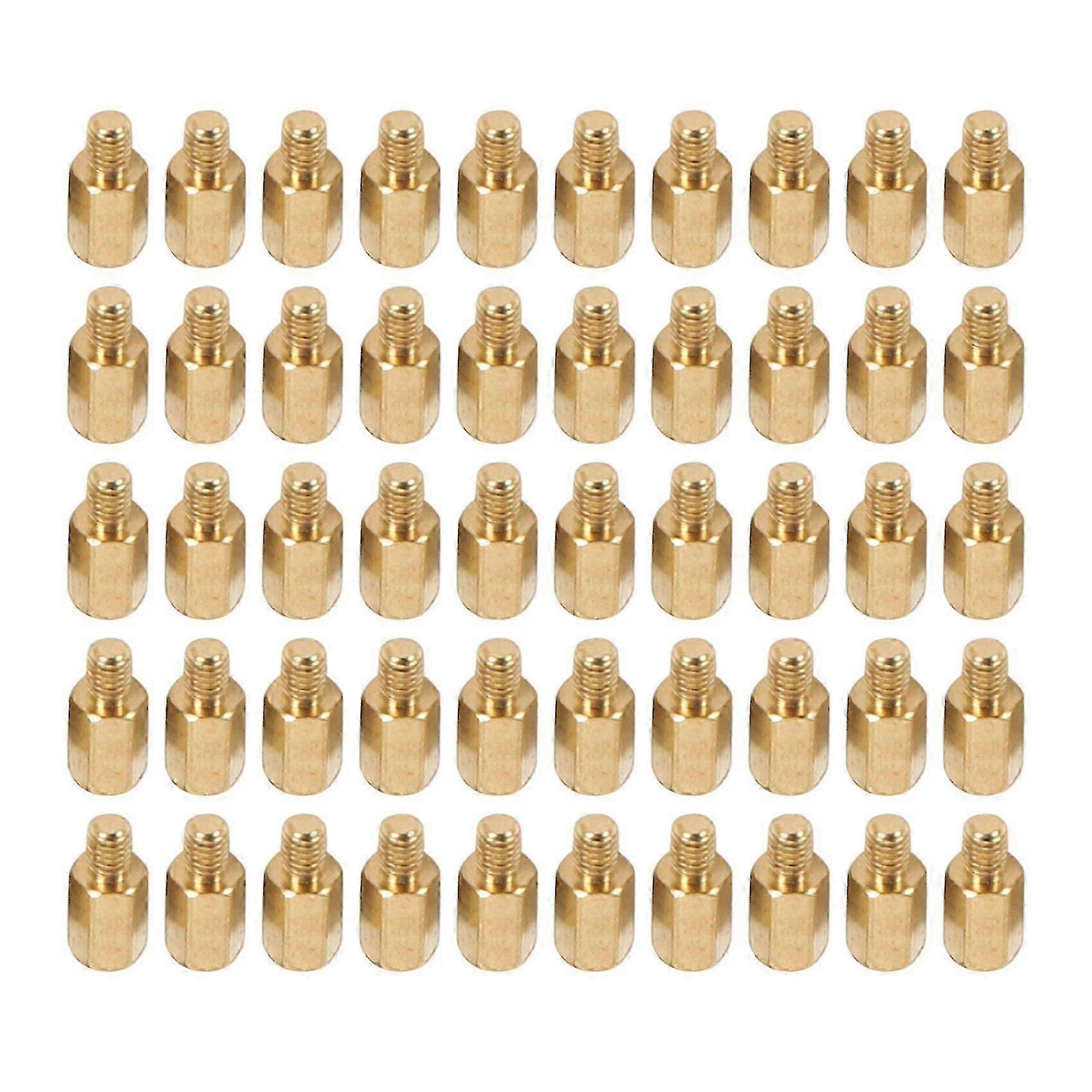 50 Pcs PC PCB Carte Mère En Laiton Entretoise Hexagonale M3 7 + 4mm
