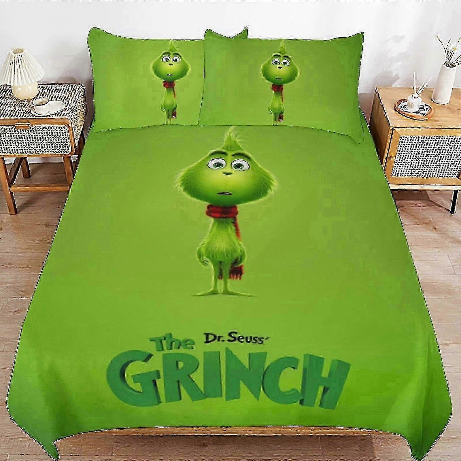 Bedding Set Wm110 Grinch Bedding Set Duvet Cover Comfortable And Bedding 3 Piece (multiple Sizes To Choose From) Sw110