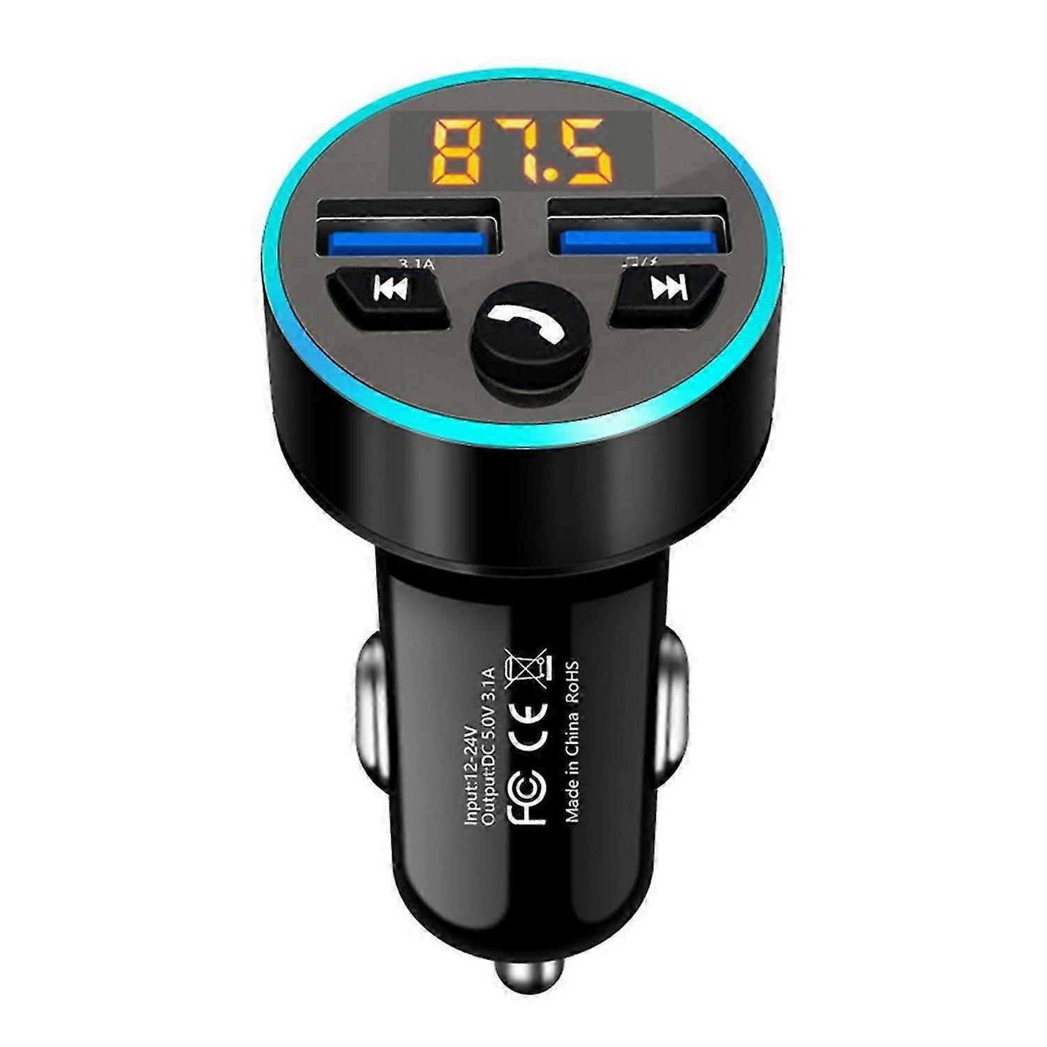 FM Transmitter Stereo Car MP3 Player 3.1A Fast Charging B