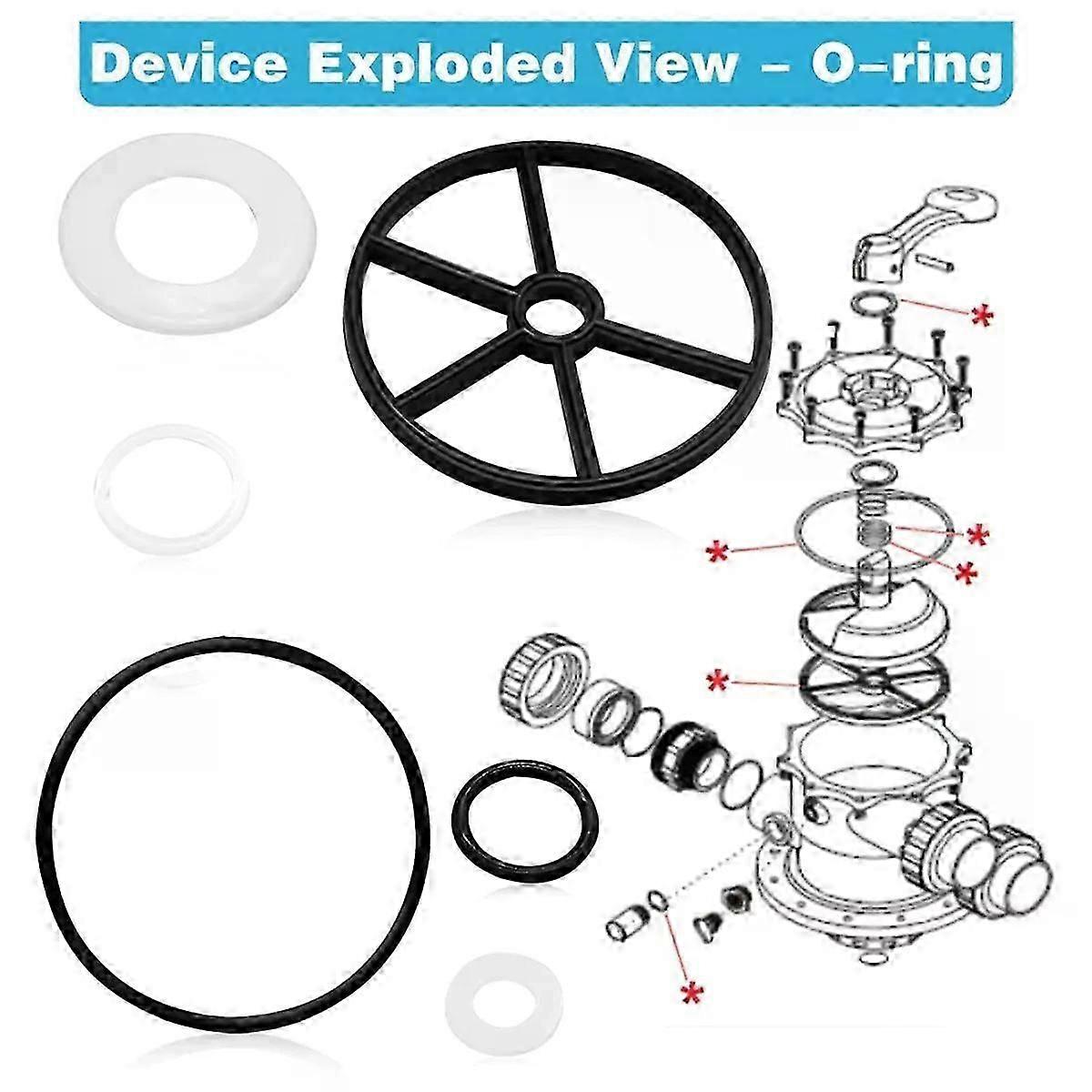Pool Filter Parts Spider Gasket Kit SPX0714L O-Ring Vari-Flo XL Valve SP0714T Pool Pump Parts for Hayward Sand Filter LPY
