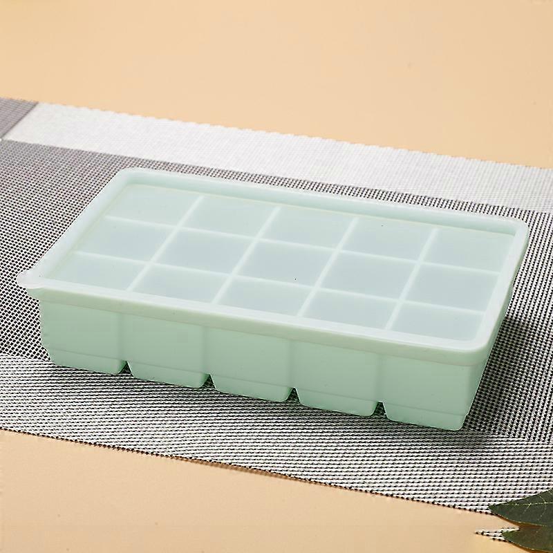 Ice Cube Tray, Ice Tray for Freezer with Lid, 1 Pack Silicone Ice Cube