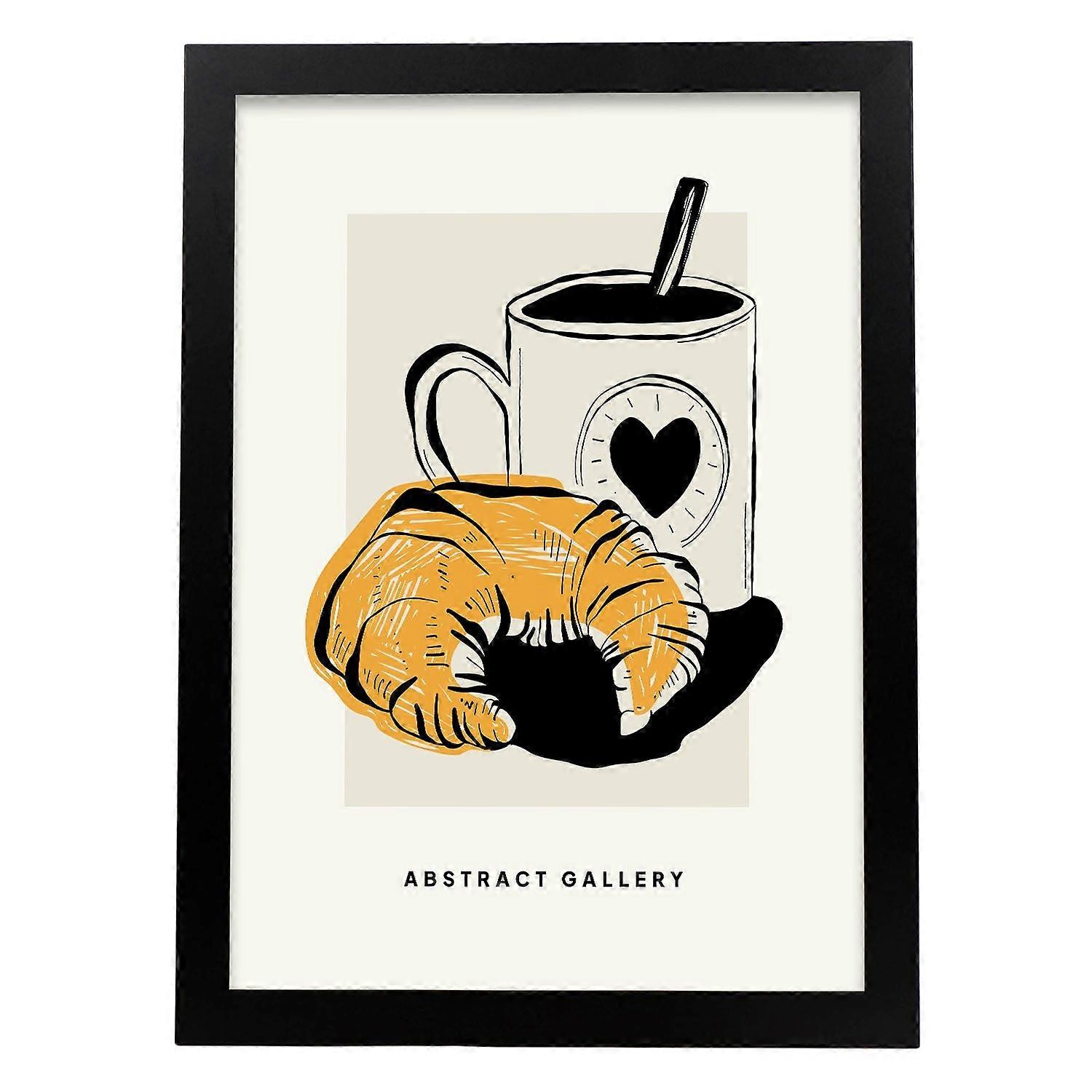 Signe croissant au café