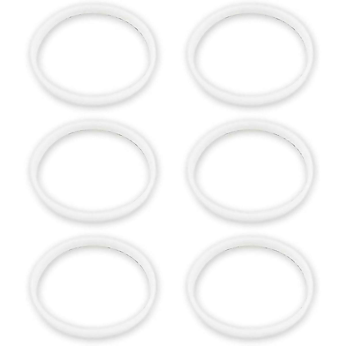 For 6 Pack Rubber Gaskets Seal Oring For Small White