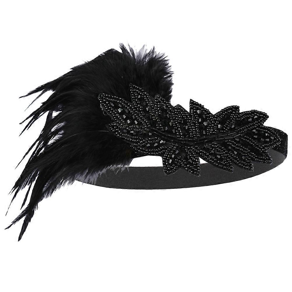 Retro 1920s Flapper Headband for Decoration Elastic Hair Party Headwear