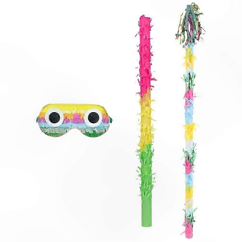 Colorful Pinata Blinder with Knocking Stick Toy for Adults 1 Set