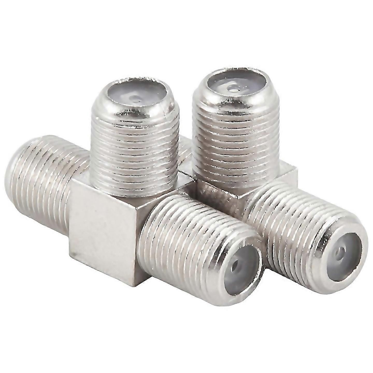 For 2 Pcs 2way Ftype Combiner Tv Coaxial Connectors Rf Adapters Joiners