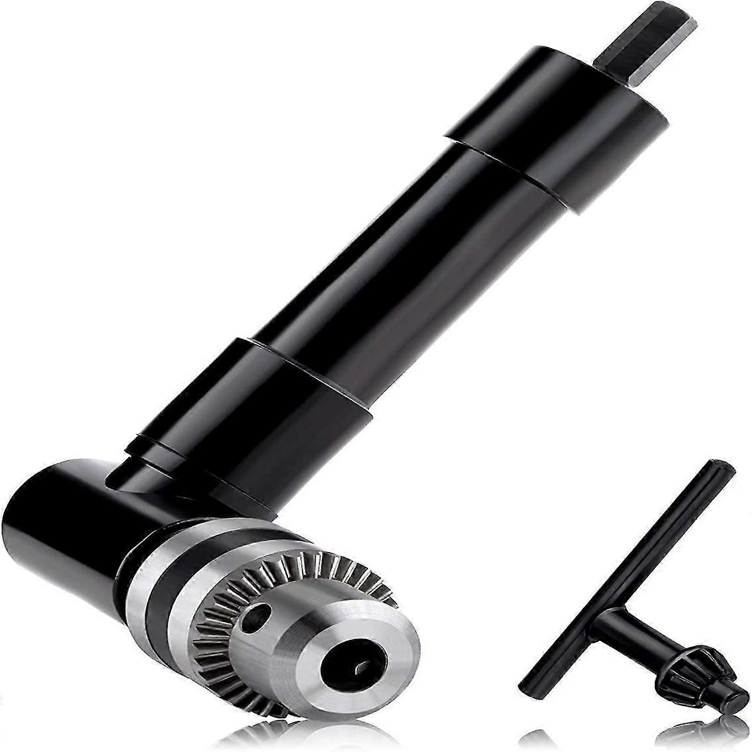 Aluminum Right Angle Drill Attachment Adapter, Right Angle 8mm,90 Degree Handle Extension Chuck