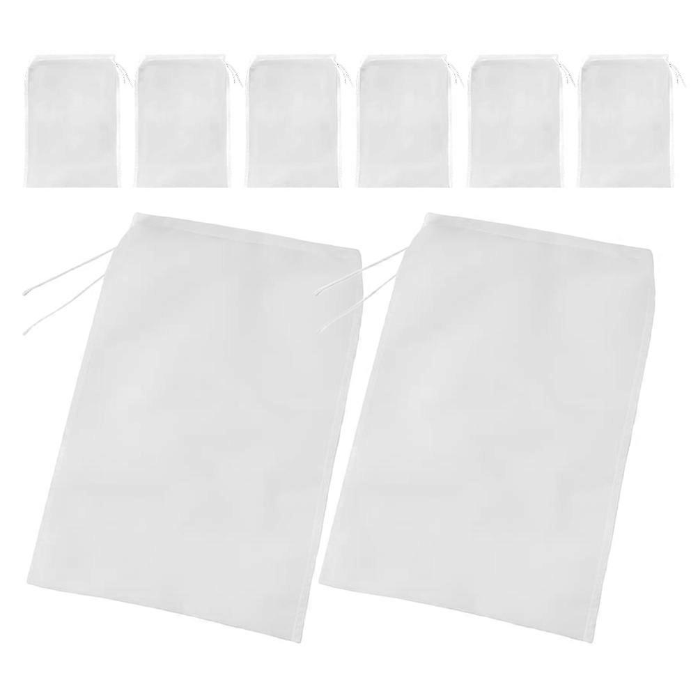 Filter Bag Fine Mesh for Soy Milk Nylon 8Pcs Kitchen Use