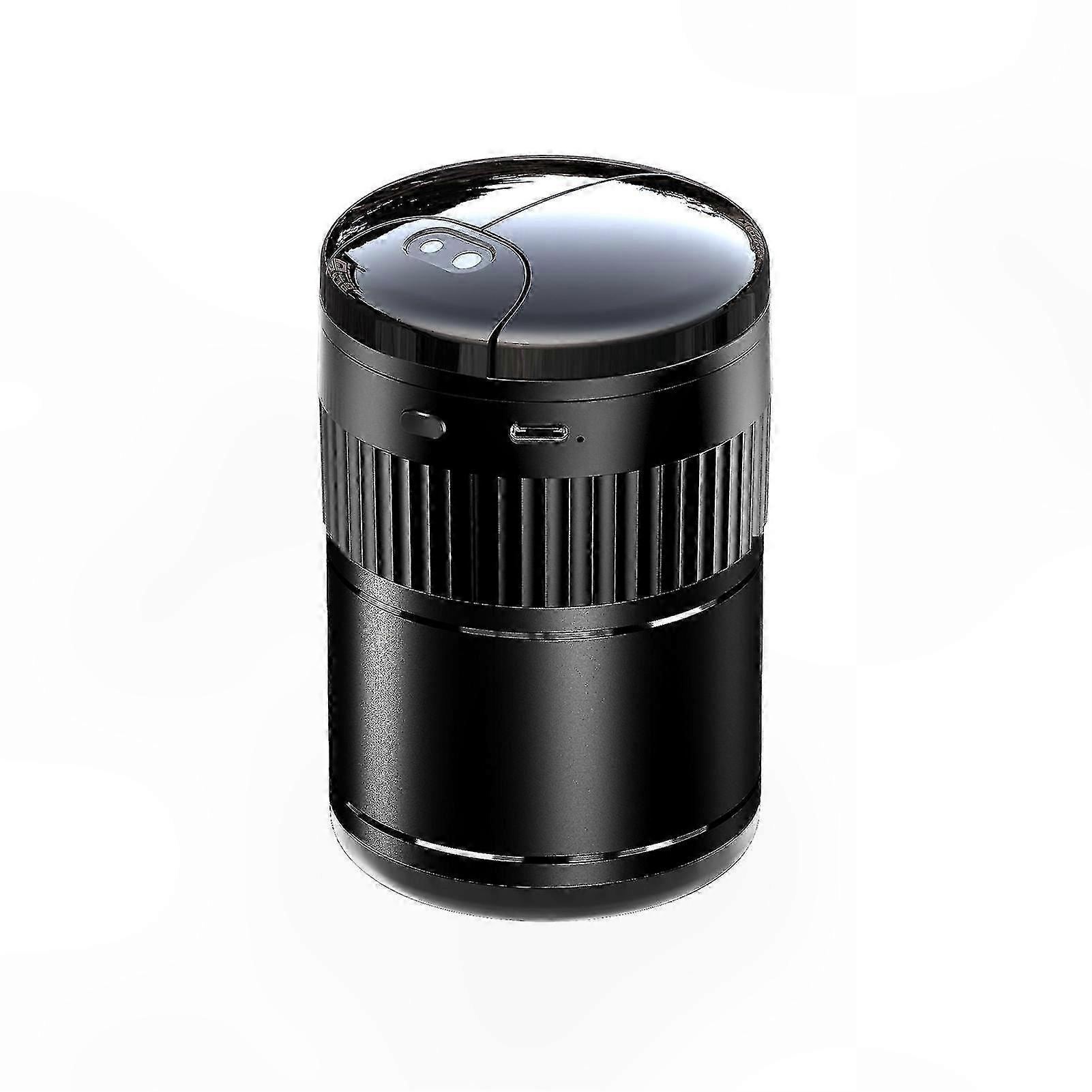Automatic Sensor Ashtray with USB Rechargeable Function, Smokeless Design, Light-Sensitive Mirror for Indoor Use