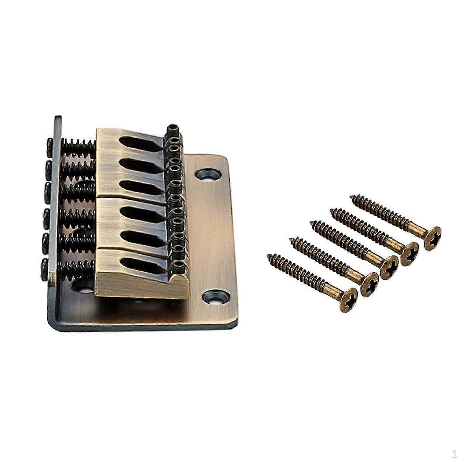 Guitar Bridge with Screws Lightweight Easy to Install Replace Part for Six String 2025