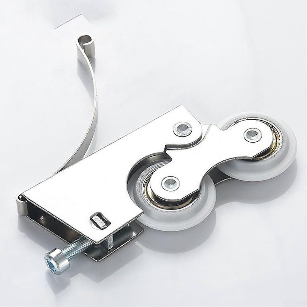 Iron Wardrobe Sliding Door Roller Nylon Wheels Pulley Replacement Kit For Silent Smooth Gliding Track Hardware