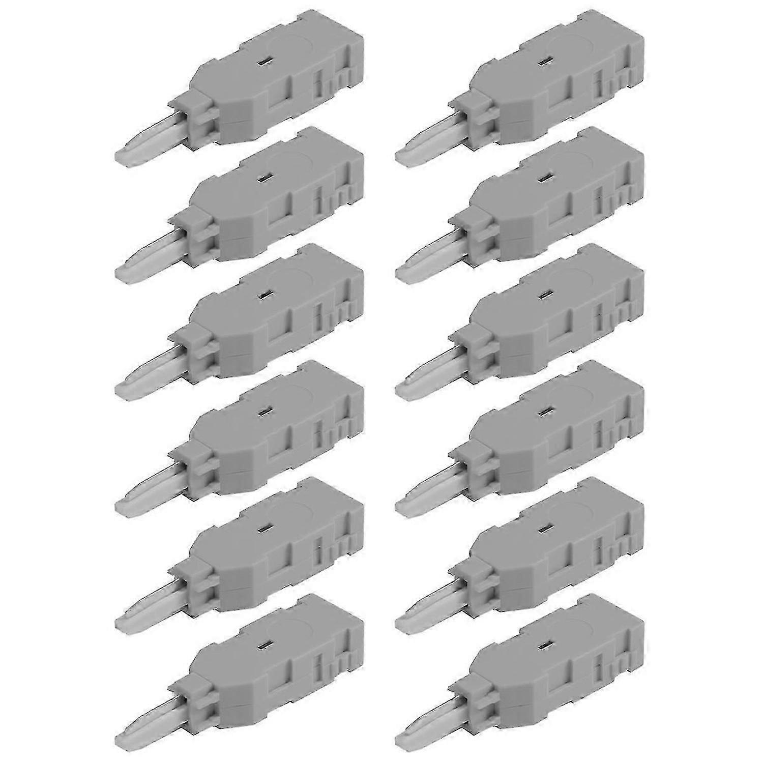 10-Piece RJ11 Voice Connector Test Heads for MDF Phone Line Checking - 110 Type Compatible