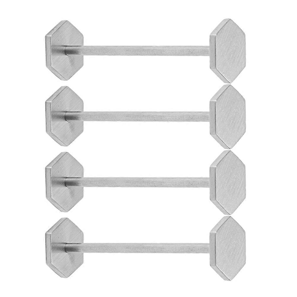 Stainless Steel Chopstick Rest Holder for Tableware Use 4Pcs Metal Chopsticks
