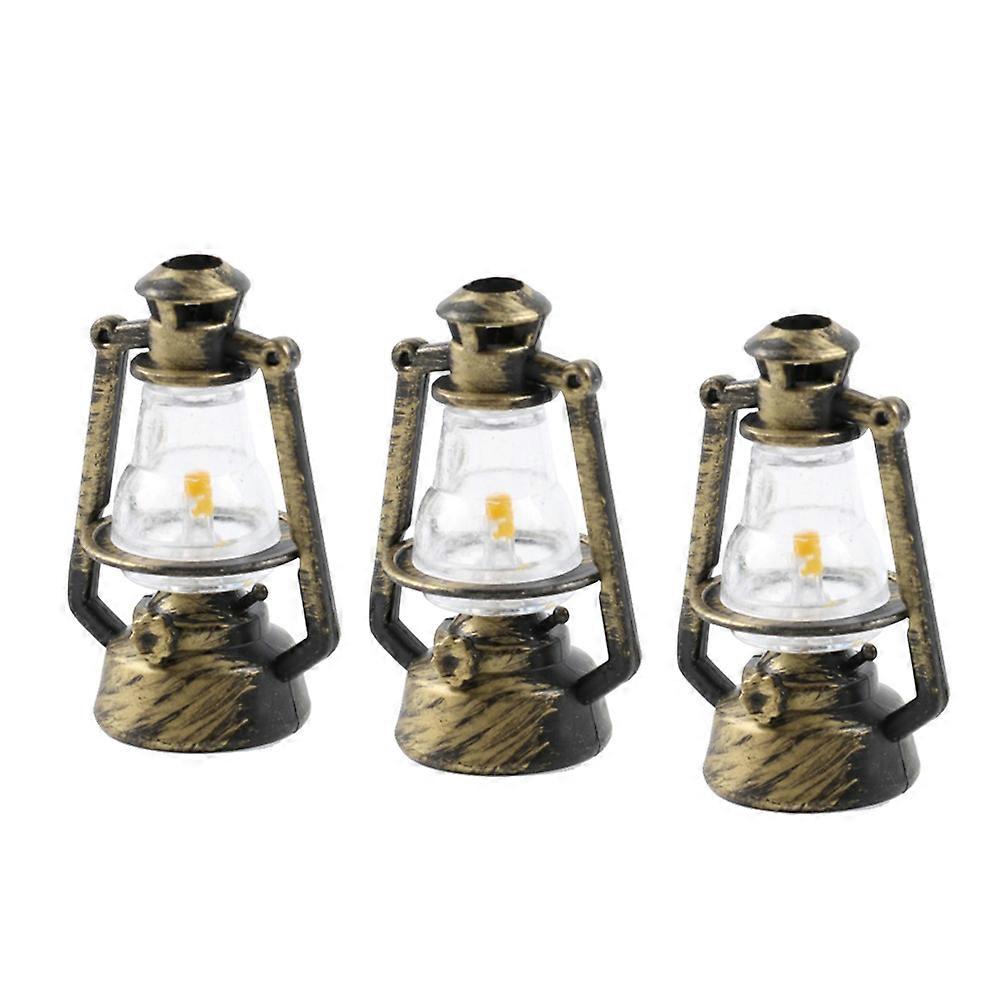 Retro Kerosene Lamp Desktop Ornament Light for Home Decor 18Pcs