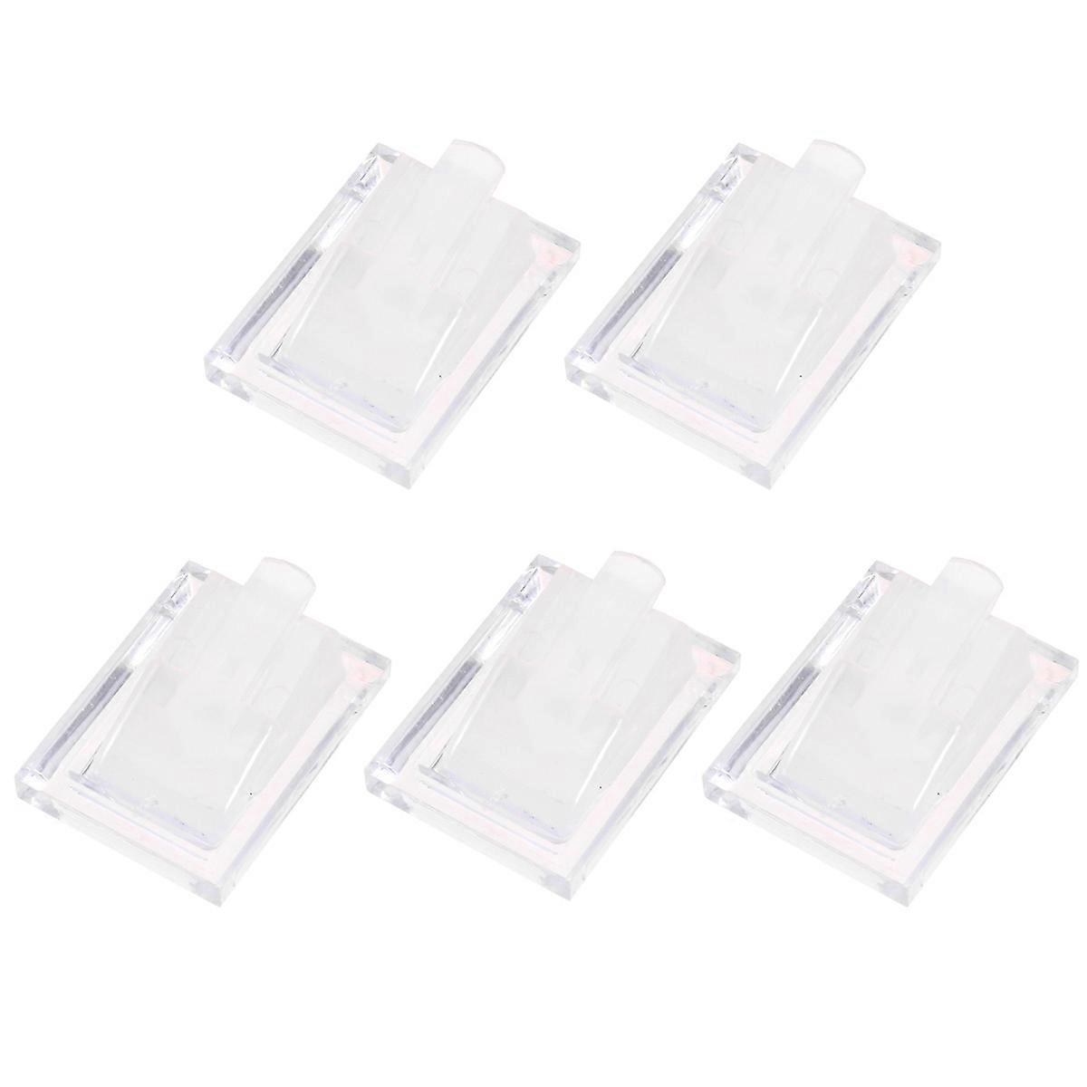 Acrylic Ring Display Stand for Displaying 10Pcs Plastic Ring Display Rack Transparent White
