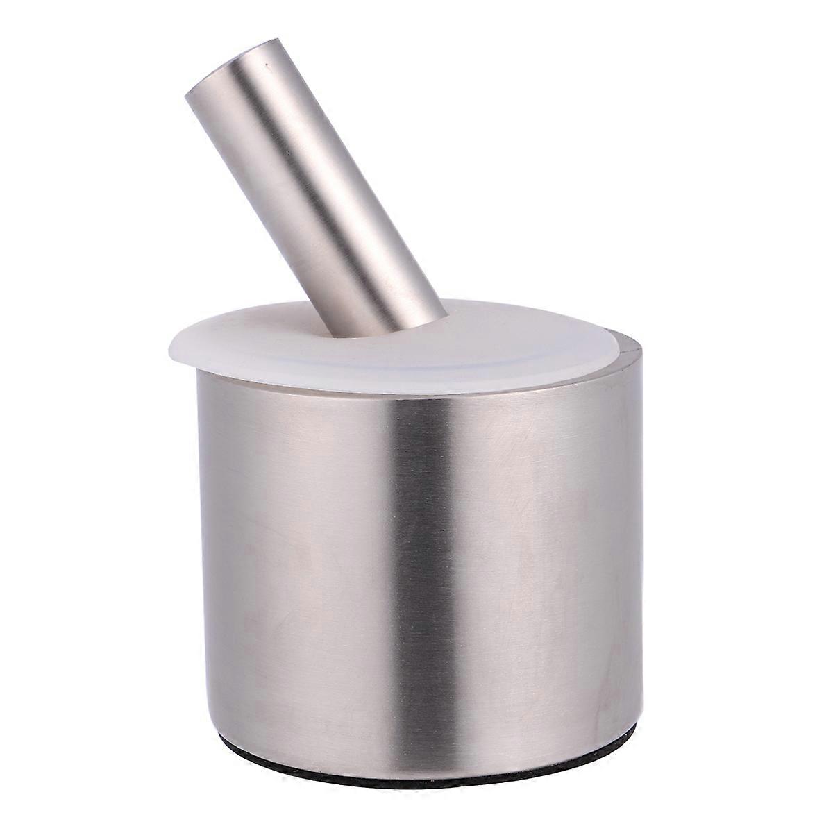 Kitchen Garlic Masher Household Grinder Tool for Garlic 2Pcs Silver