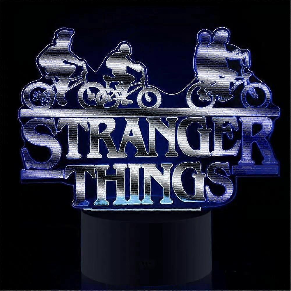 Stranger Things 3d Led Lamp 7 Color Changing Night Light Decor Gift