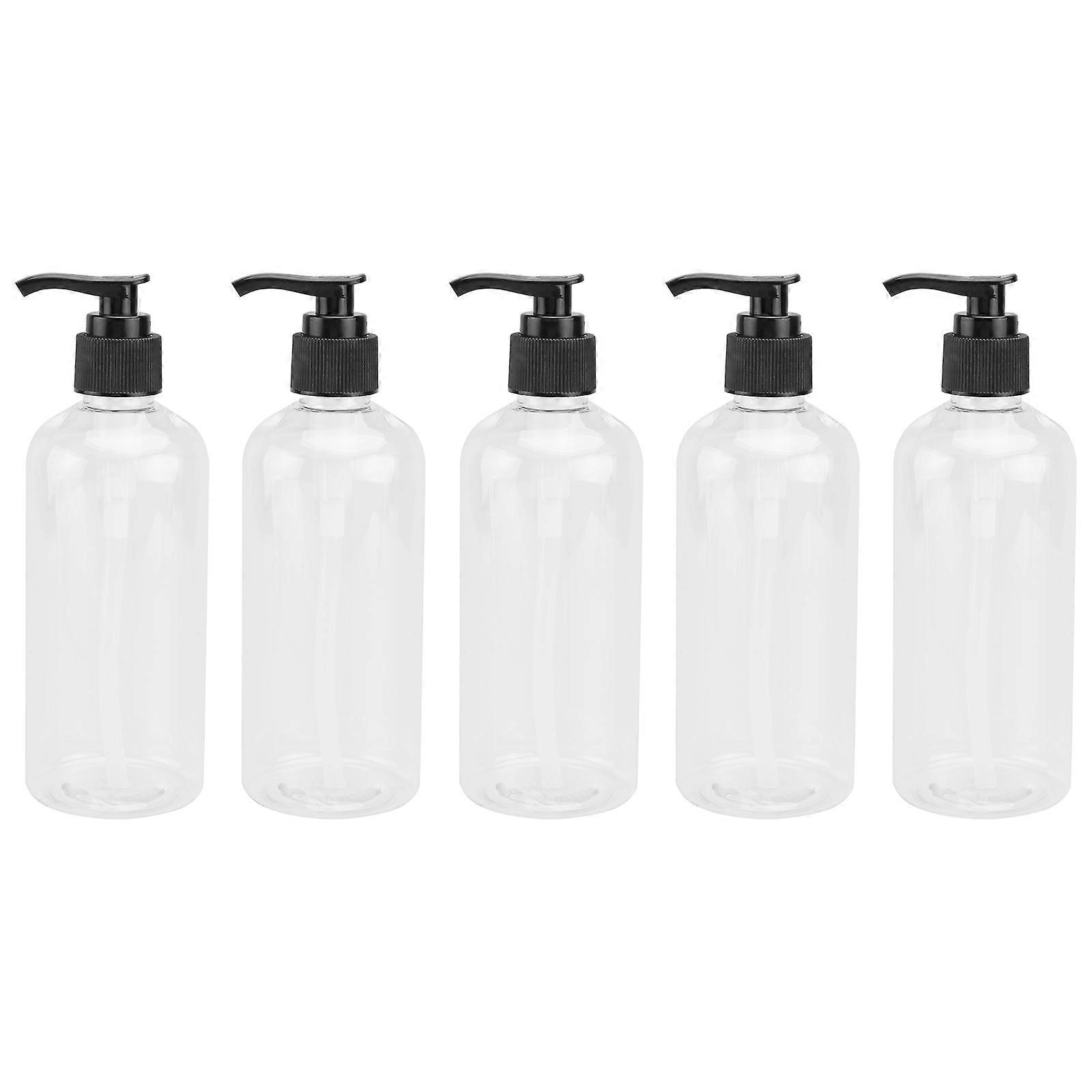 Travel Bottles Press Pump Bottle for Storage 10Pcs Black Refillable Bottle