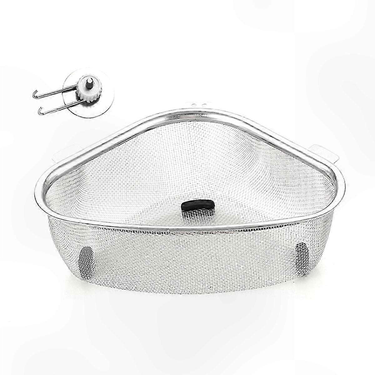 Kitchen Sink Basket - Triangular Filter for Draining, Fruits & Vegetables Organization