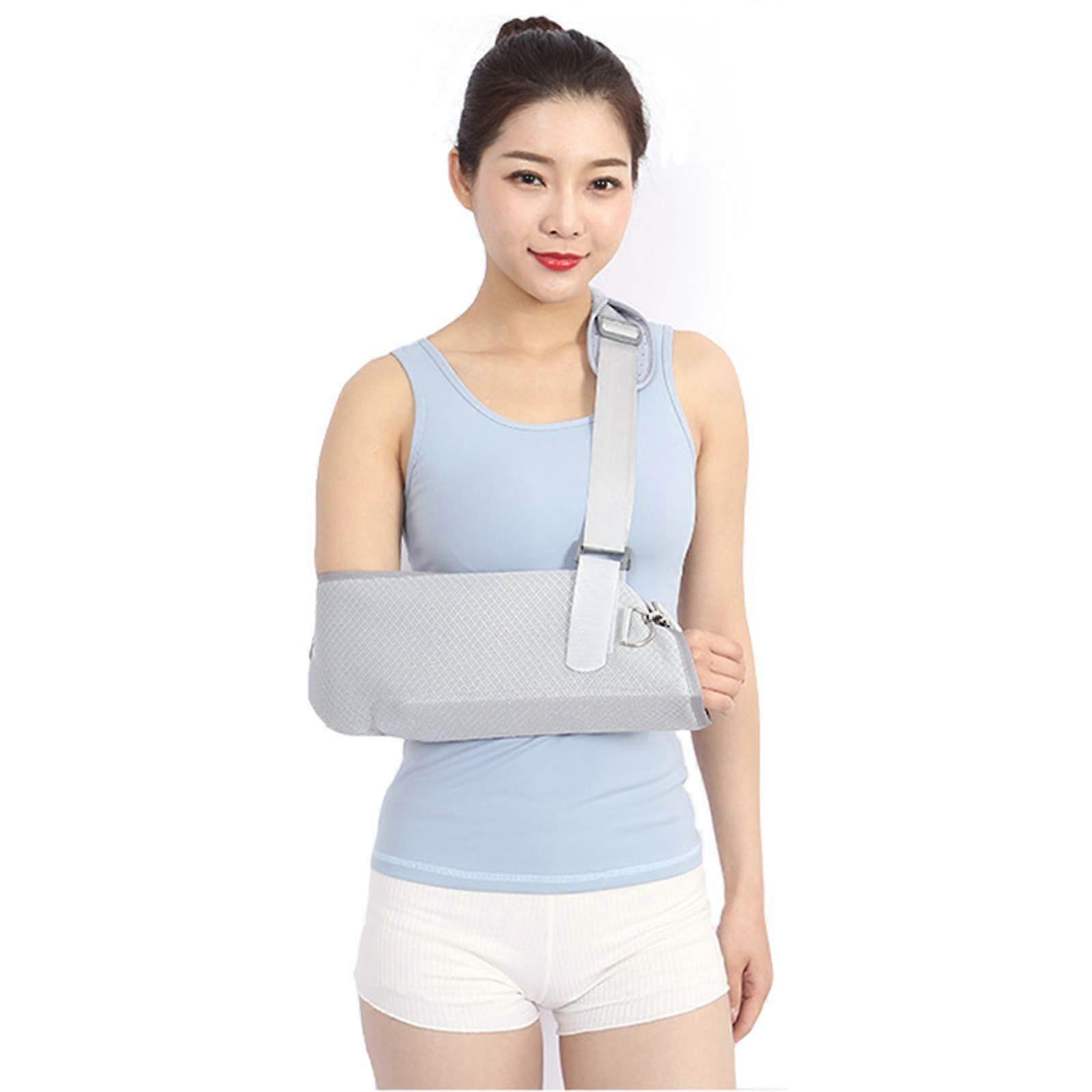 Arm Sling Split Strap With ABS Plate Support Fractured Arm Elbow Wrist Universal Left Right Adjustable Shoulder Strap
