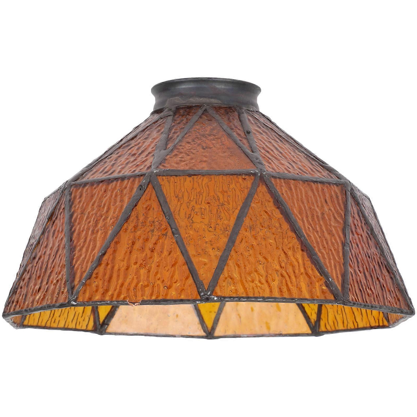 4Pcs Glass Pendant Light Shade for Ceiling Light Orange Lampshade