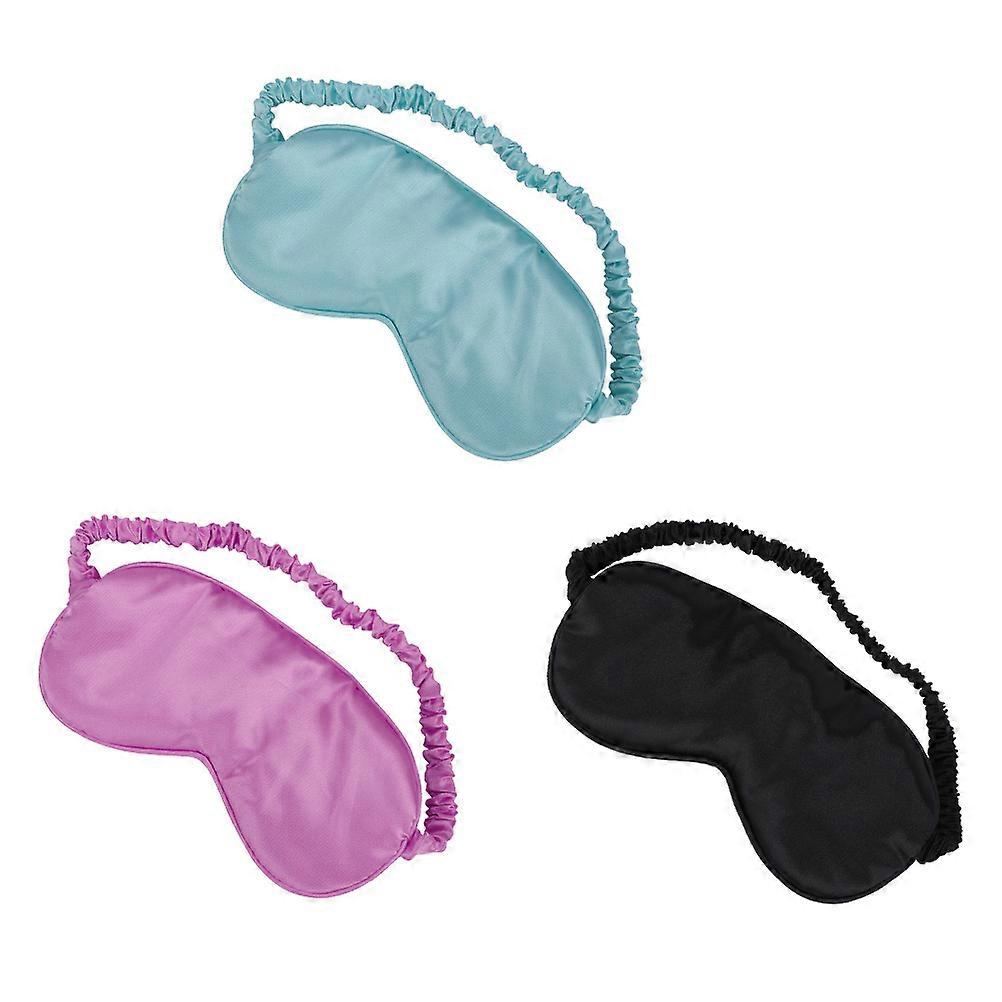 Sleeping Eye Mask for Sleeping 6Pcs Silk Satin Elastic Strap Blindfolds