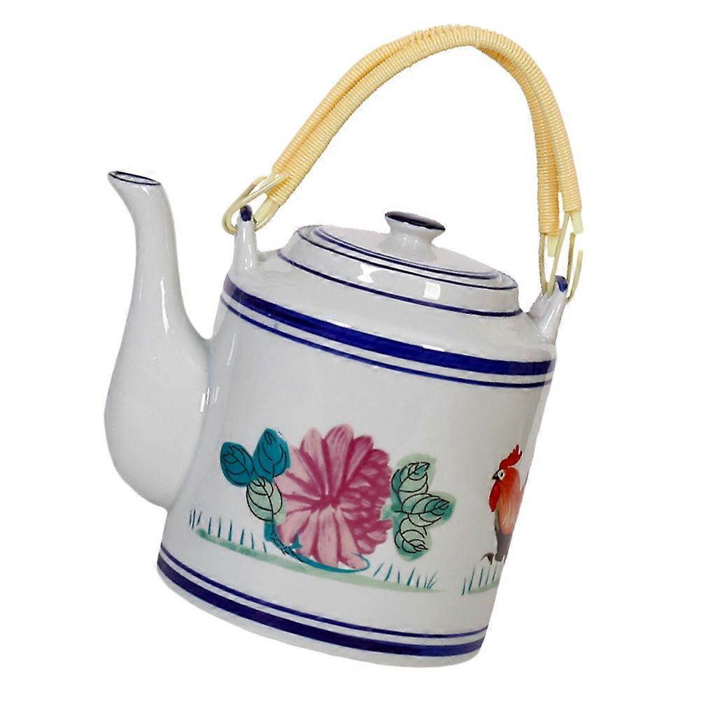 Ceramics Water Cup Ceramic Rooster Kettle for Home Use 2Pcs