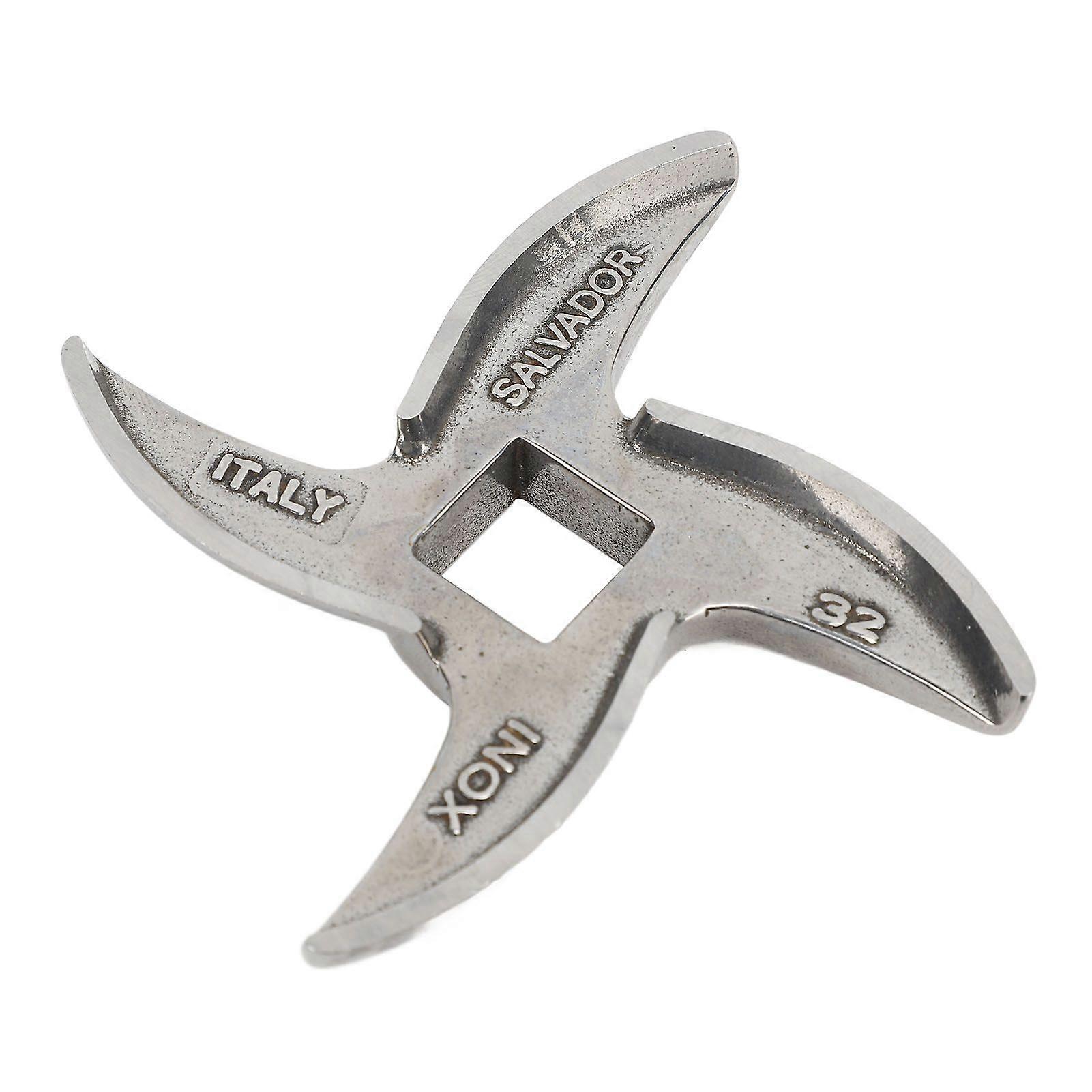 Meat Grinder Cutter Blade Size 32 Stainless Steel Meat Grinder Cutter Replacement Blade Part for Grinding Accessories