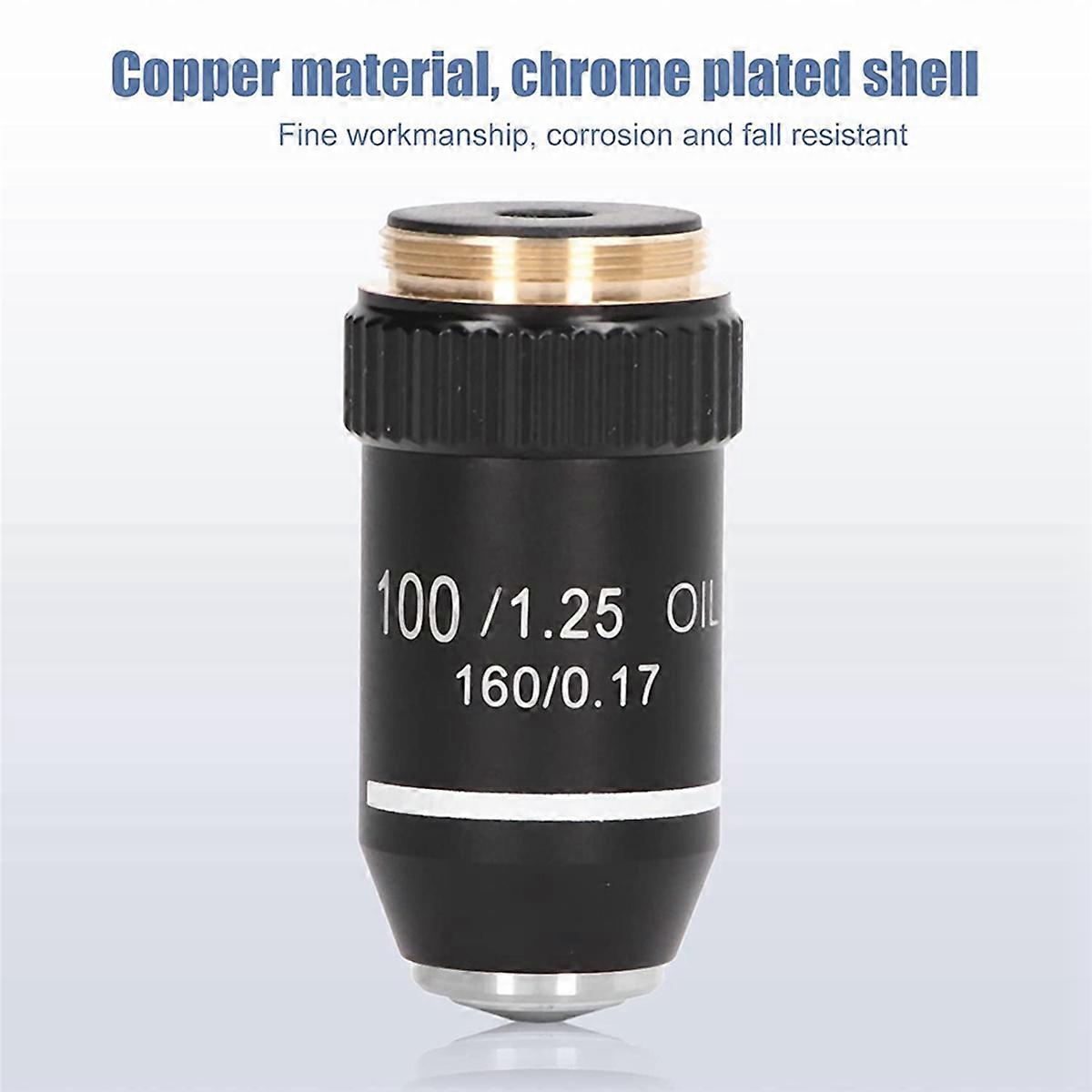 Biological Microscope Lens, 195 Achromatic Black Objective Lens