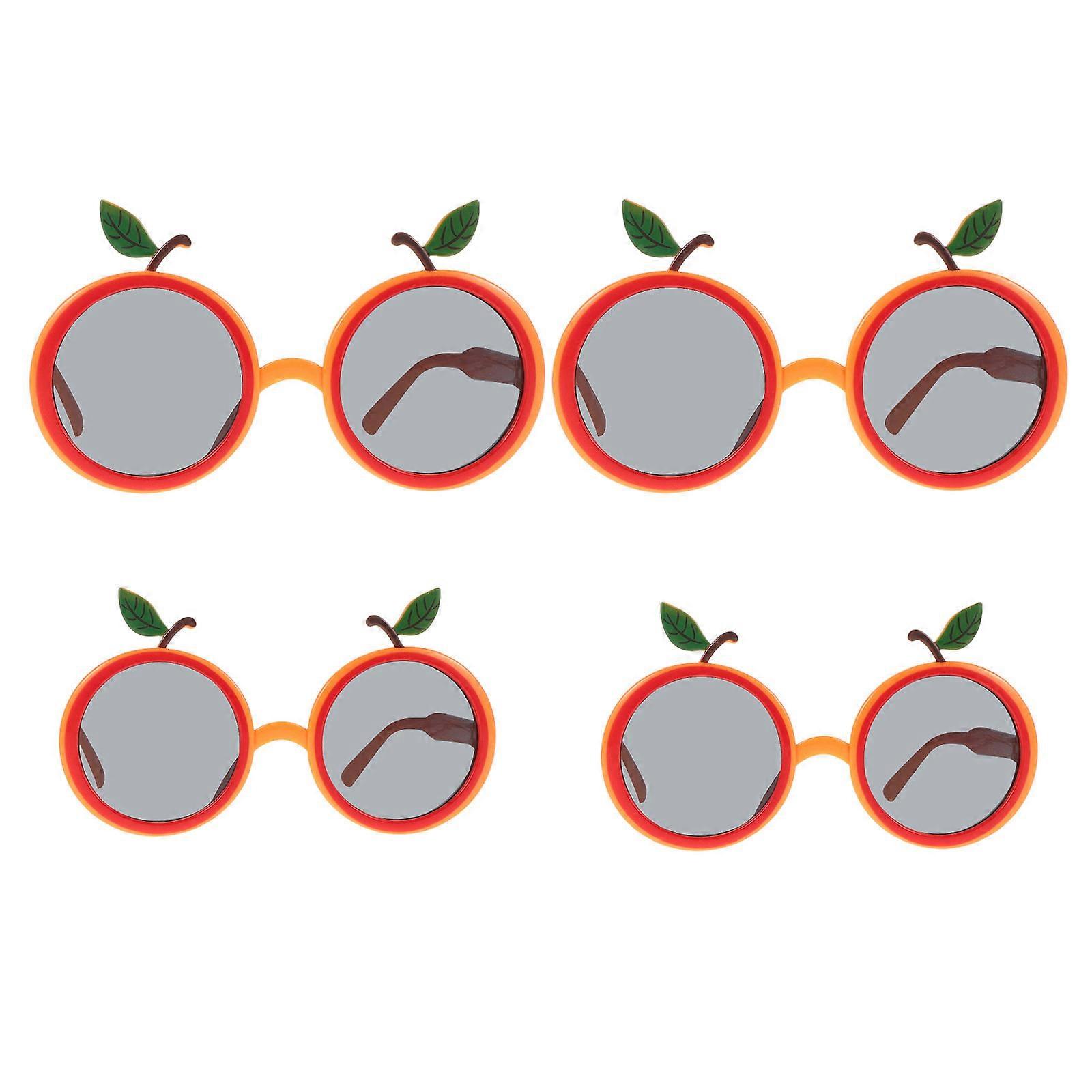 Hawaiian Eyewear Party Glasses for Party Use 16Pcs Orange Beach Design