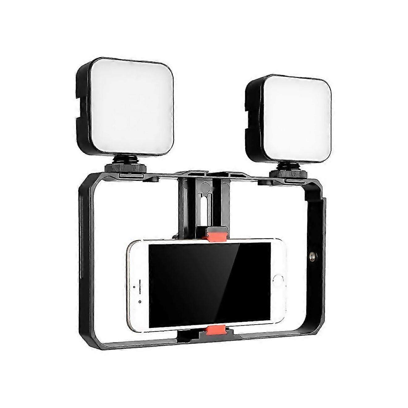For Yelangu Pc201 Ylg1801a Vlogging Live Broadcast Led Selfie Light Smartphone Video Rig Handle Stab